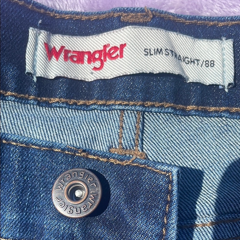 Wrangler slim straight / 88- men’s Blue Jeans 32x34 - Picture 9 of 11